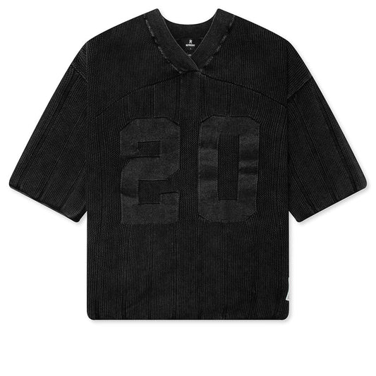 Knitted Varsity Jersey - Vintage Grey
