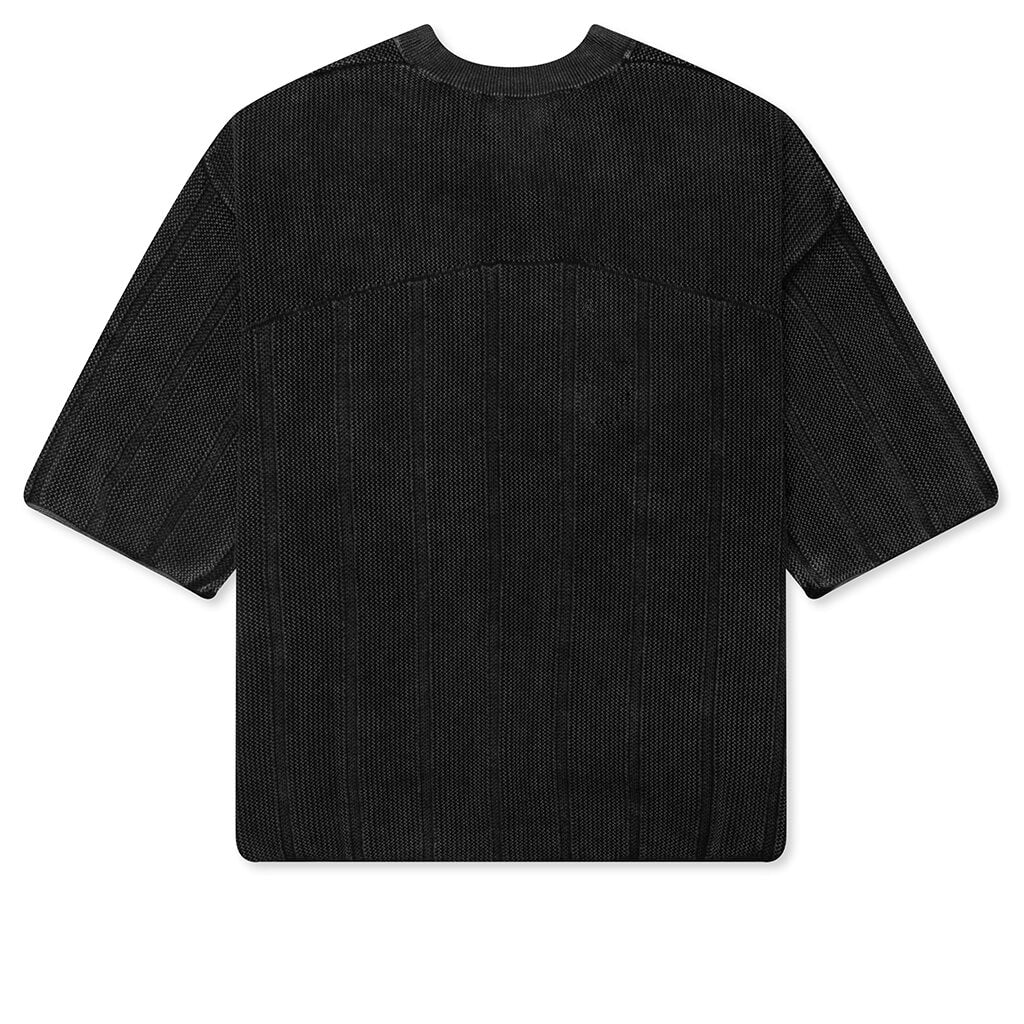 Knitted Varsity Jersey - Vintage Grey
