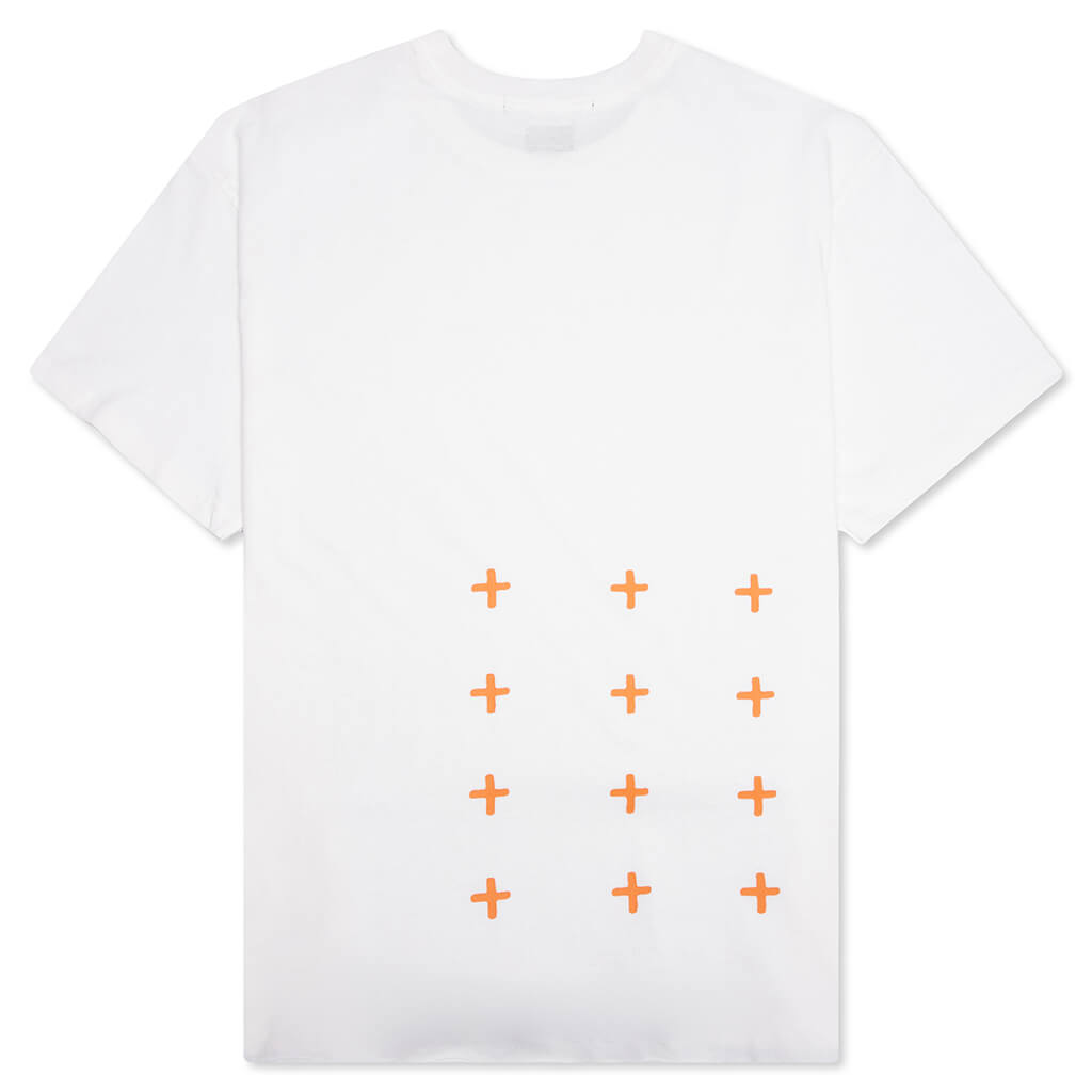 4 x 4 Biggie S/S Tee - White/Orange