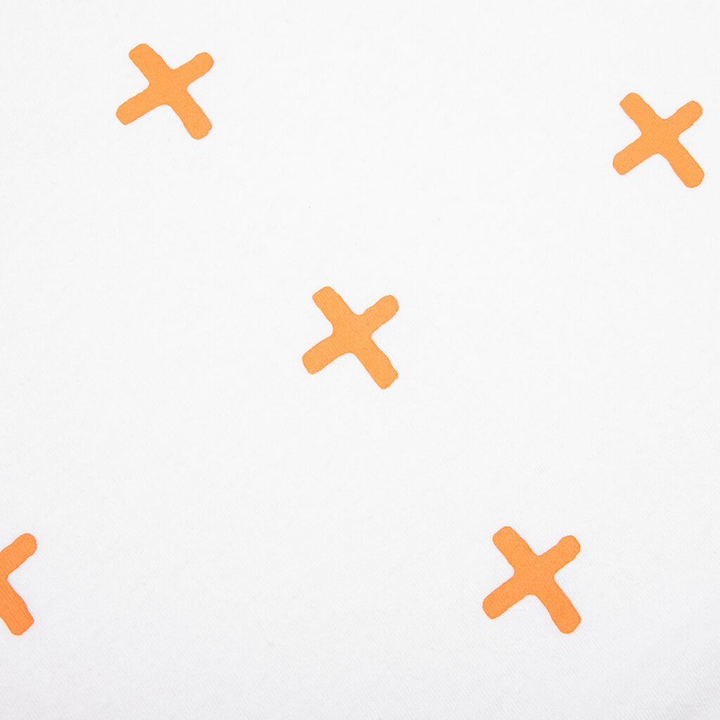 4 x 4 Biggie S/S Tee - White/Orange