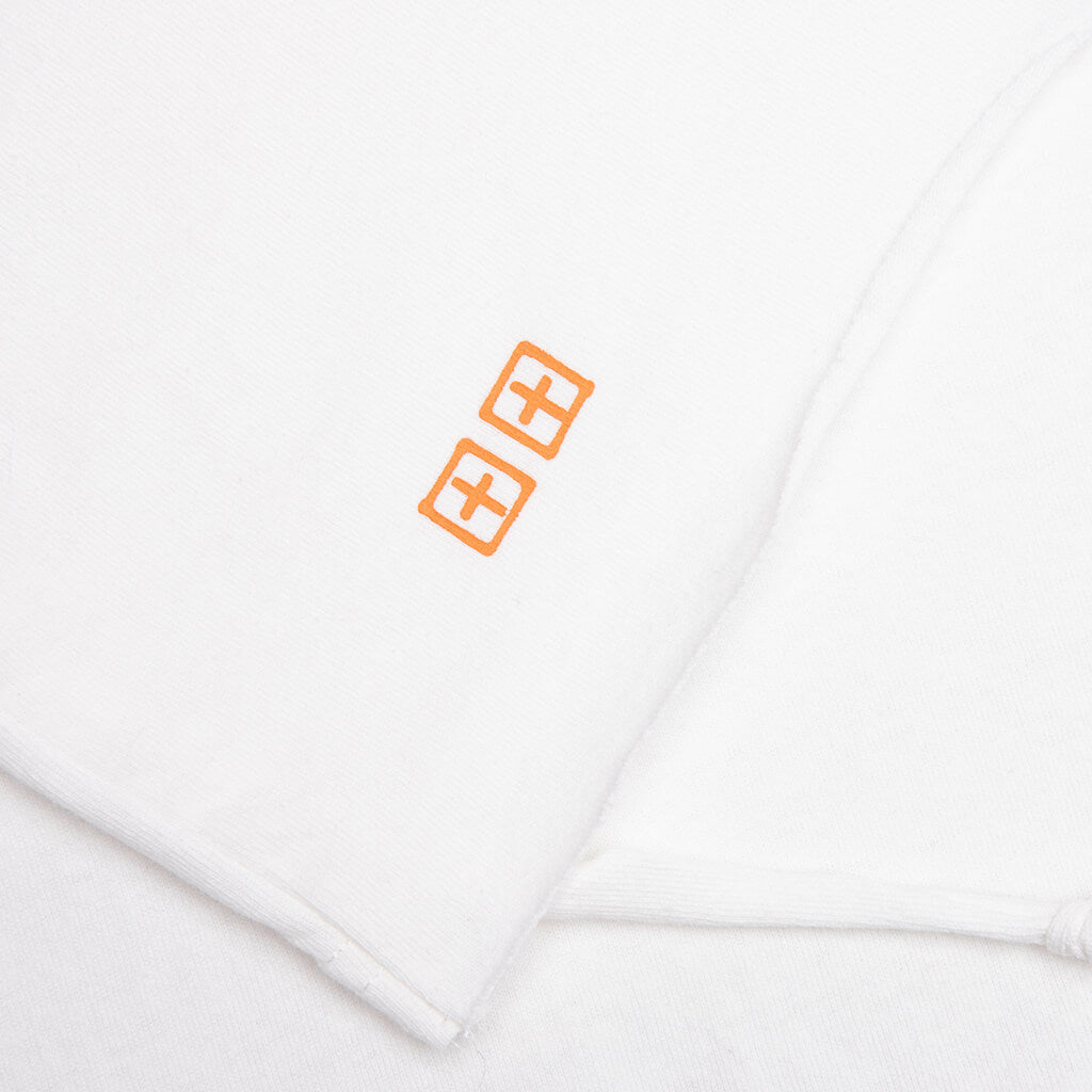 4 x 4 Biggie S/S Tee - White/Orange