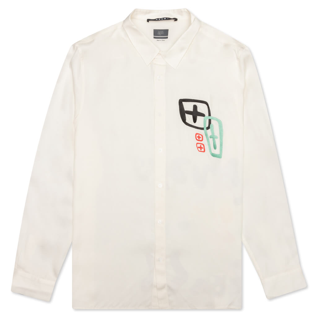 Bee Careful L/S Shirt - Ecru