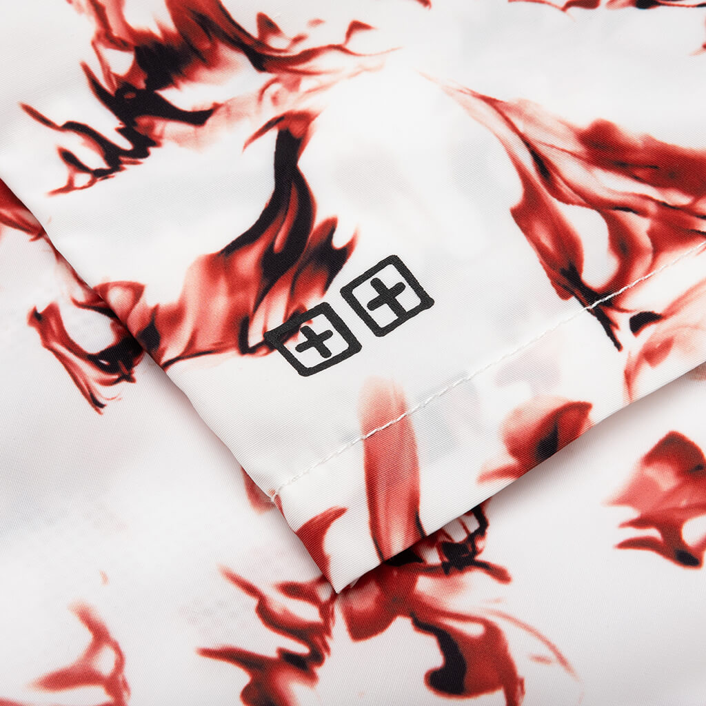 Burnt Boardshort - White
