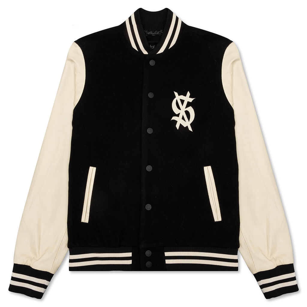 King Letterman Jacket - Black