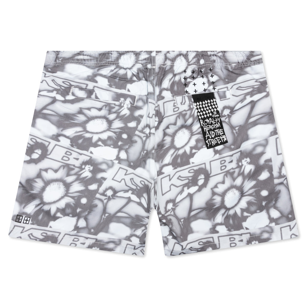 UV Flower Walkshort - Greyscale