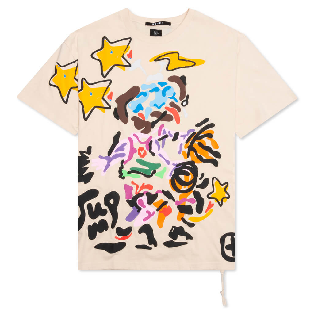 Ksubi x HidjiWorld Jump Biggie S/S Tee - Ecru