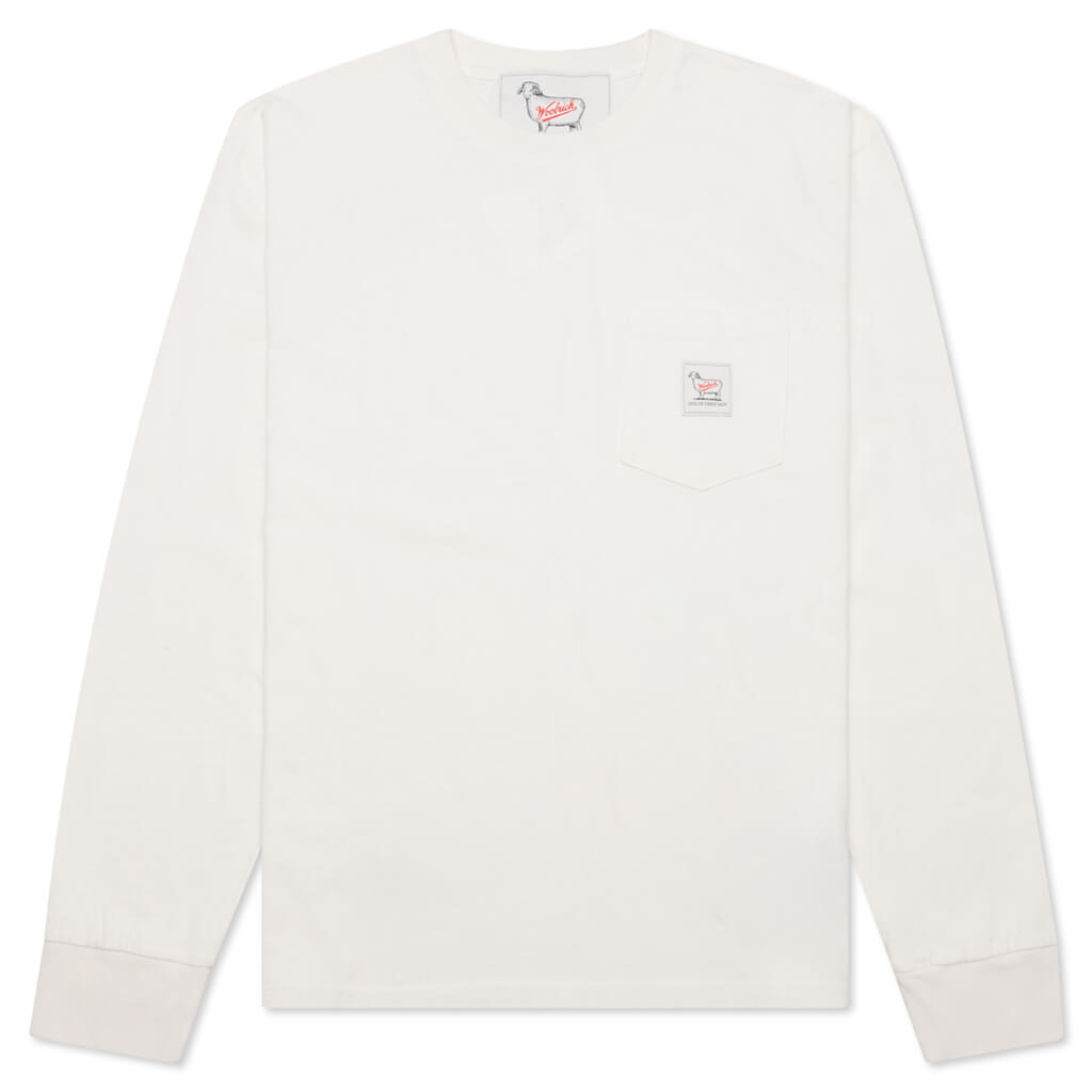 One Of These Days x Woolrich L/S Pocket Tee - Bone