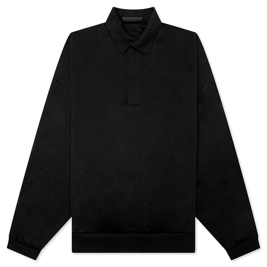 L/S Polo - Jet Black