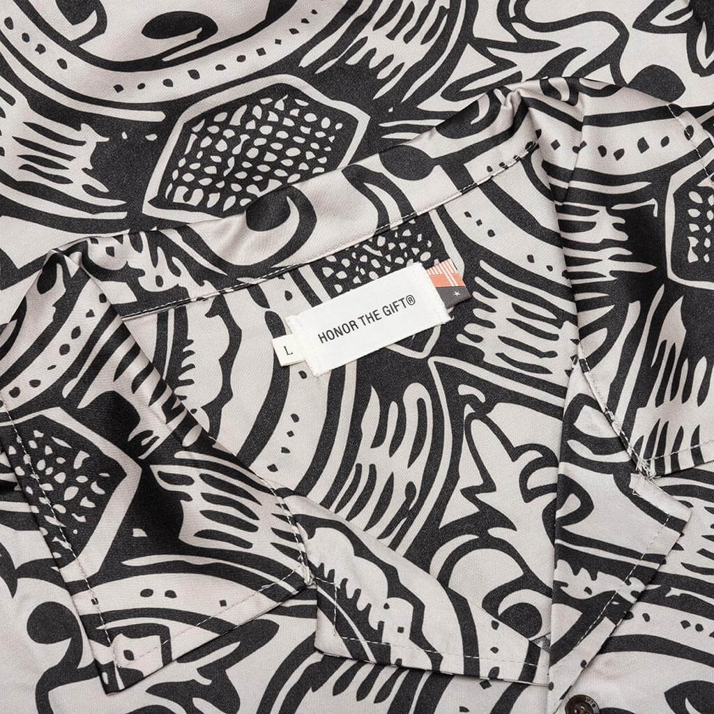 L/S Printed Woven - Black