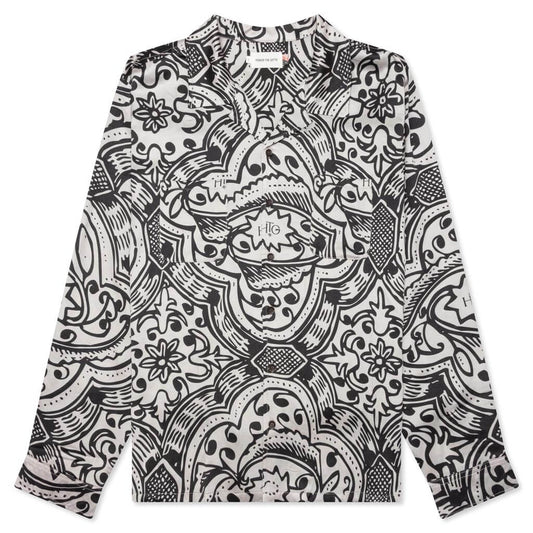 L/S Printed Woven - Black