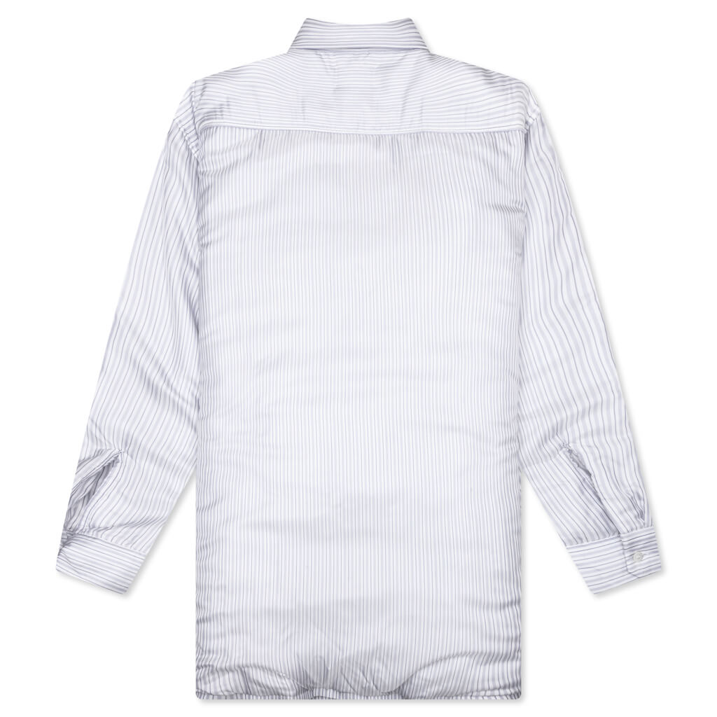 Padded Stripe L/S Shirt - Blue