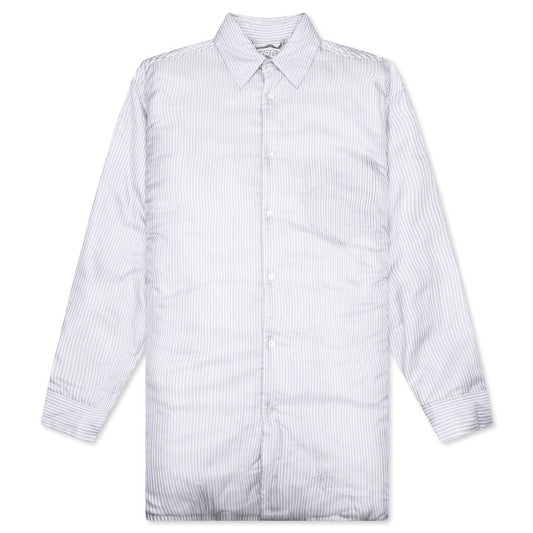 Padded Stripe L/S Shirt - Blue