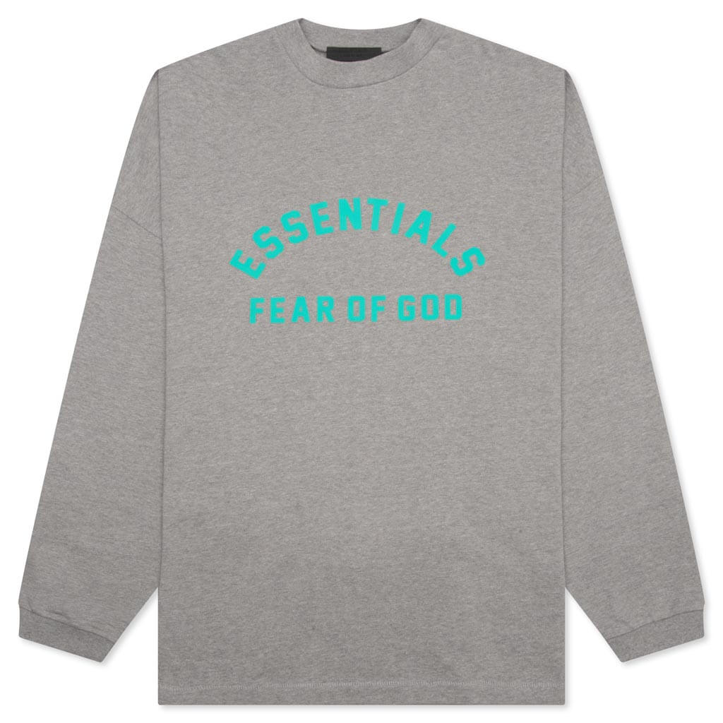 Heavy Jersey L/S Tee - Dark Heather Oatmeal