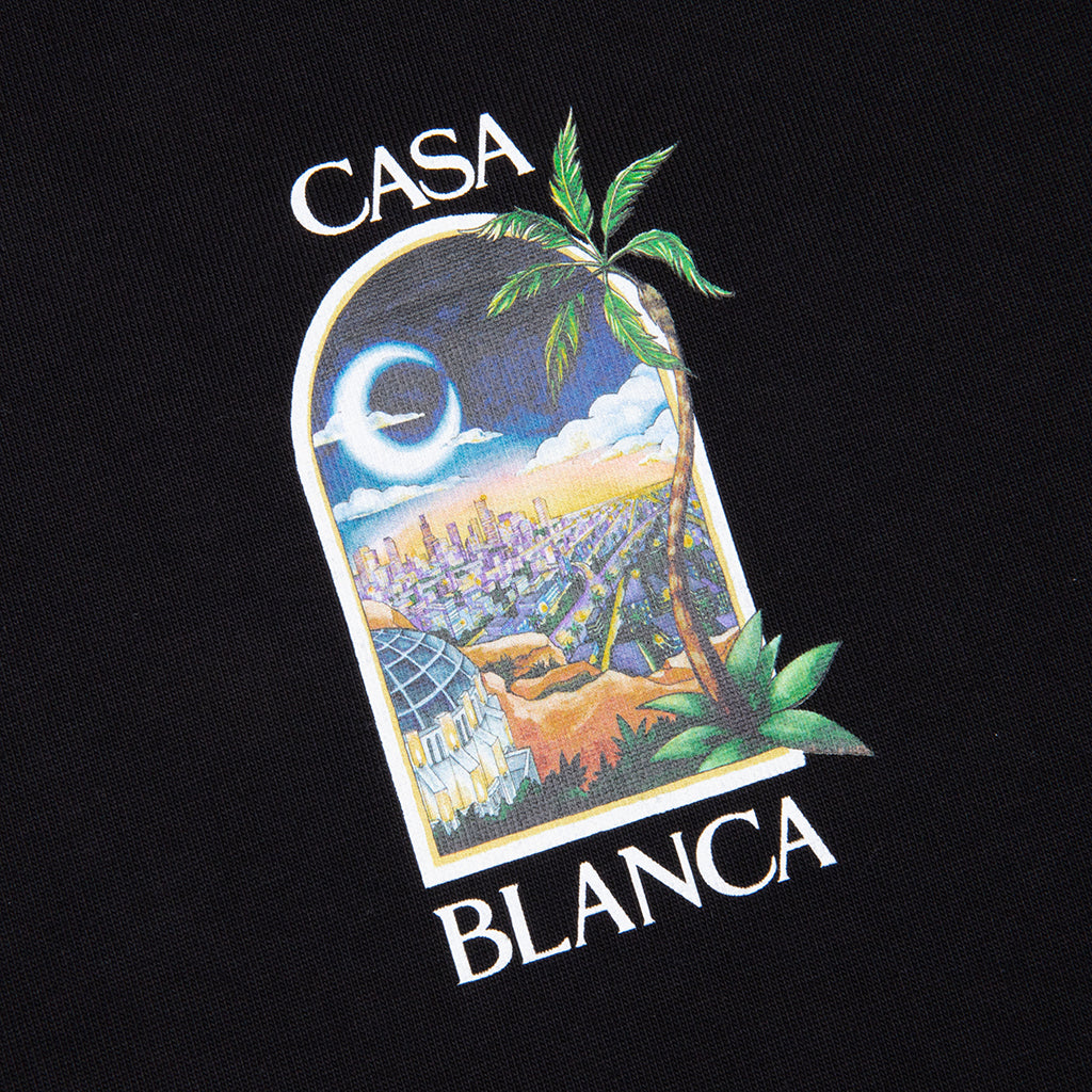 LA Night Printed T-Shirt - Black