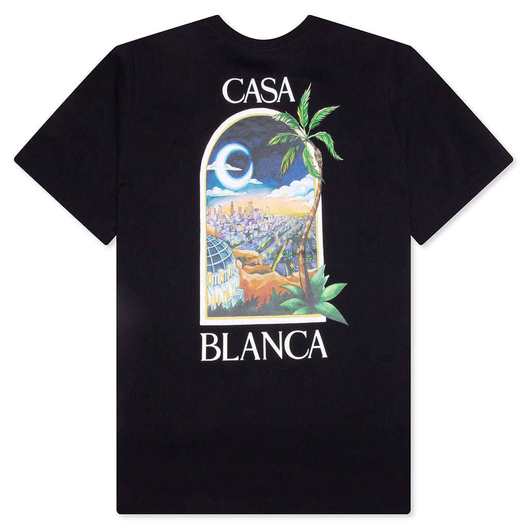 LA Night Printed T-Shirt - Black
