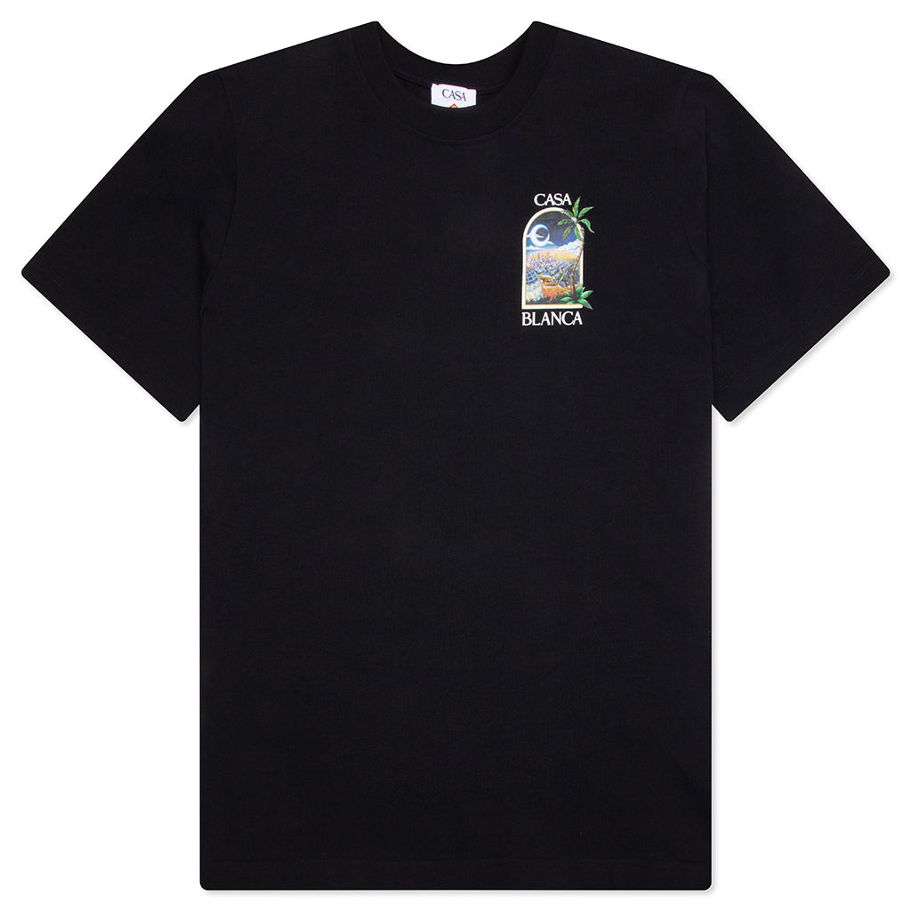 LA Night Printed T-Shirt - Black
