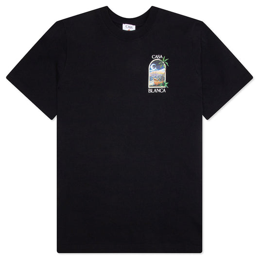 LA Night Printed T-Shirt - Black