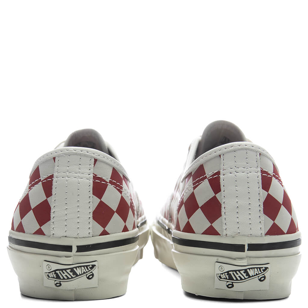 Premium LX Authentic 44 Diamond -  Checkerboard Red/Marshmallow White
