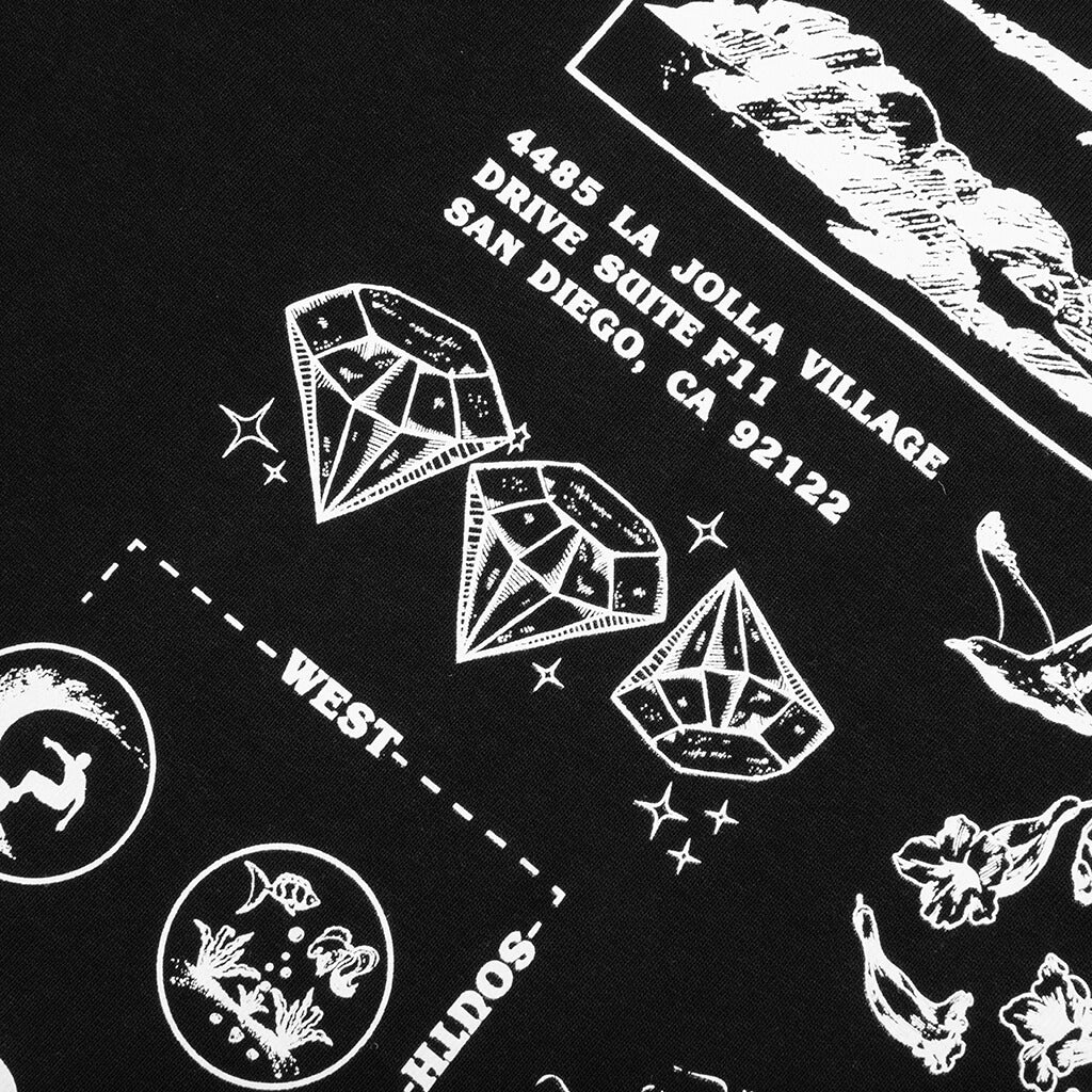 Coastal Tee - Black/White