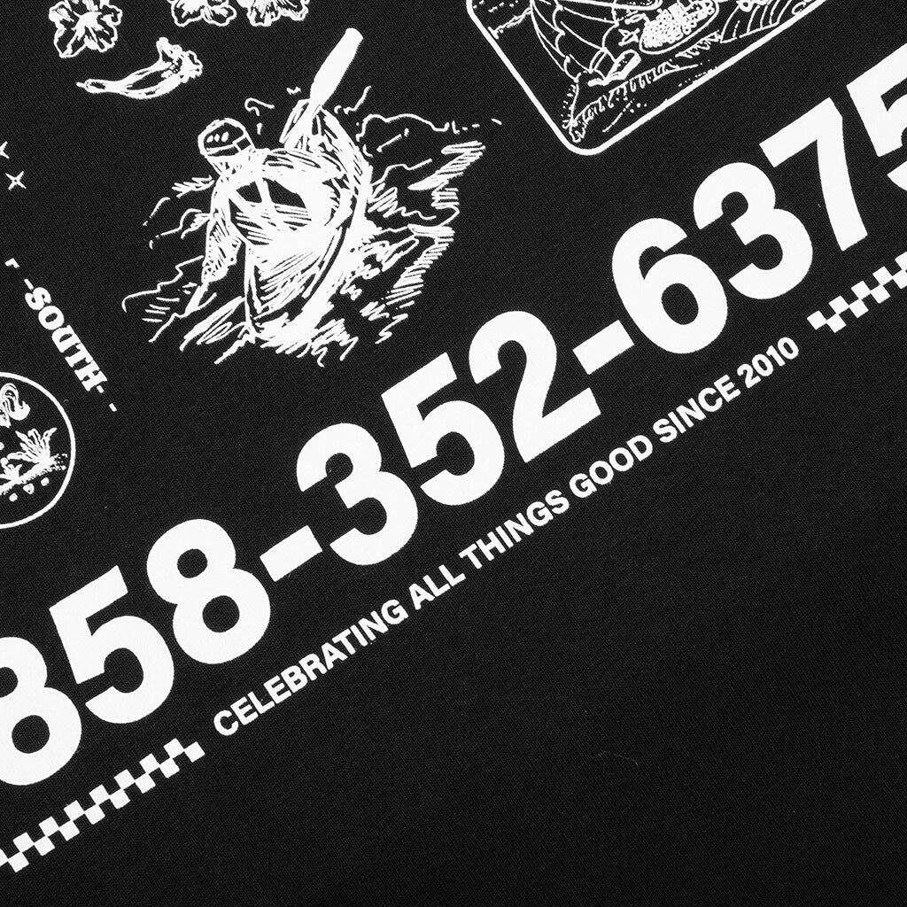 Coastal Tee - Black/White