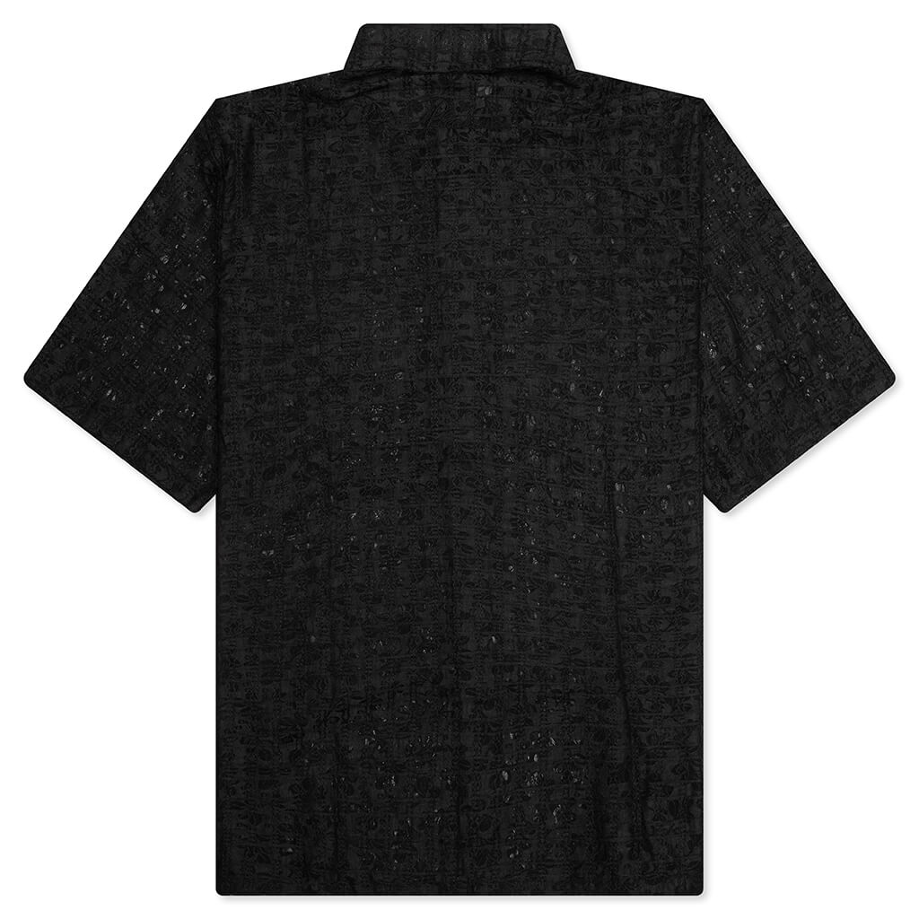 Lacy Button Down - Black