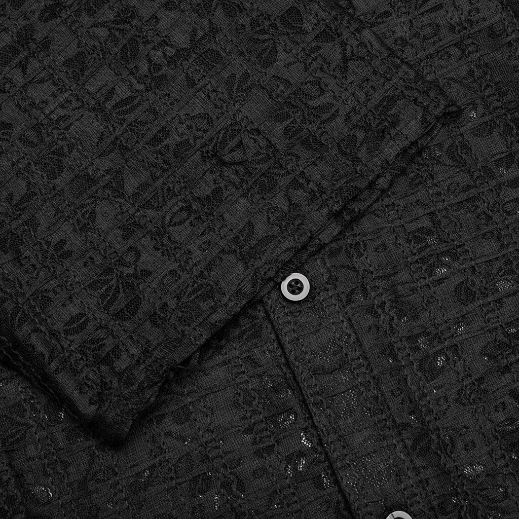 Lacy Button Down - Black