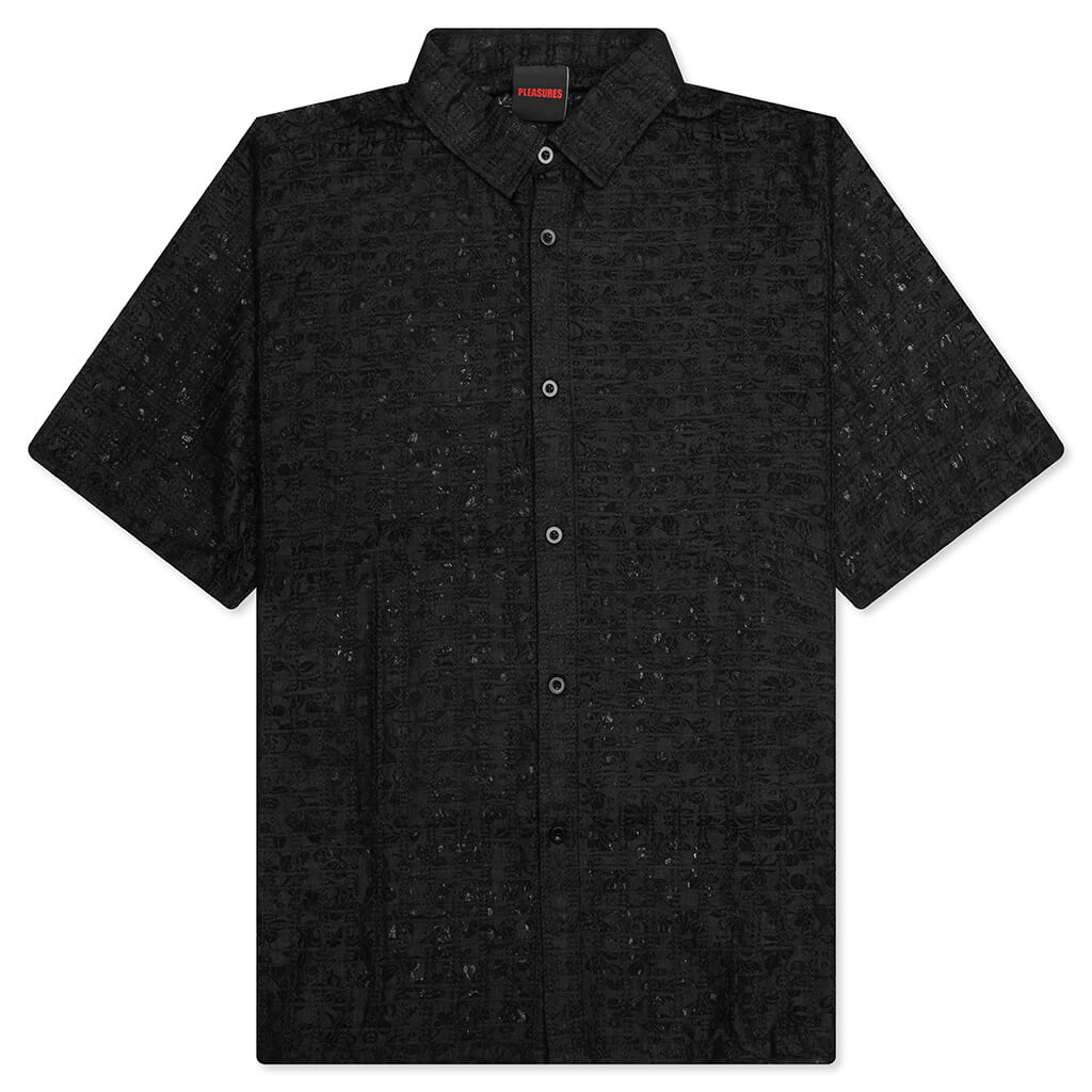 Lacy Button Down - Black