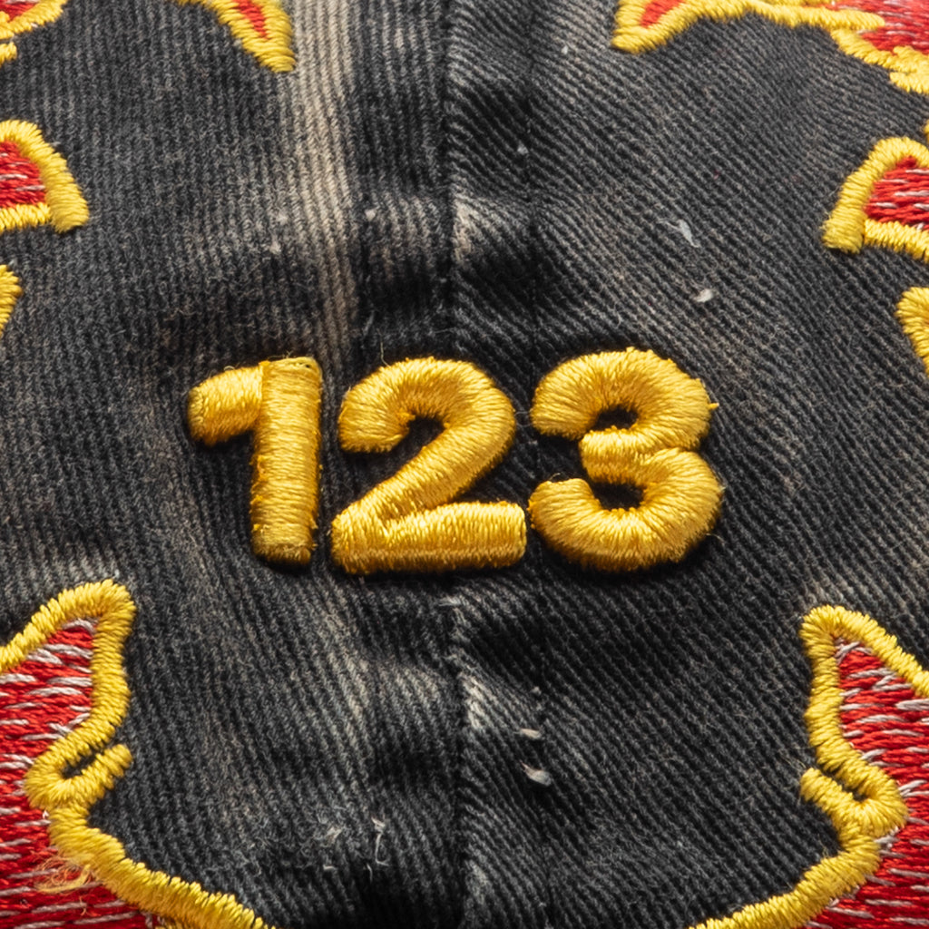 Lambs Cap - Black/Red