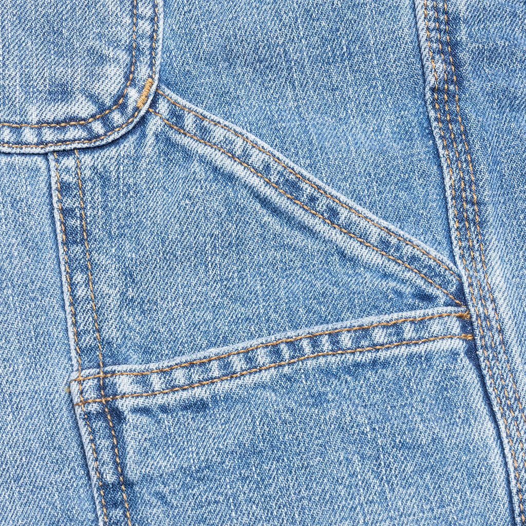 OG Single Knee Short - Blue Burst Washed