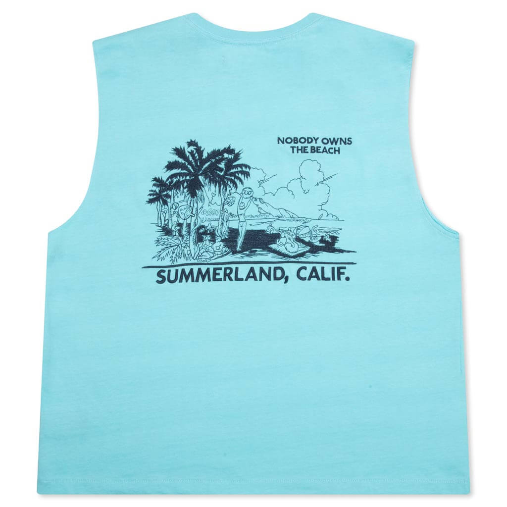 Landscape Muscle T-Shirt - Faded Marine Blue