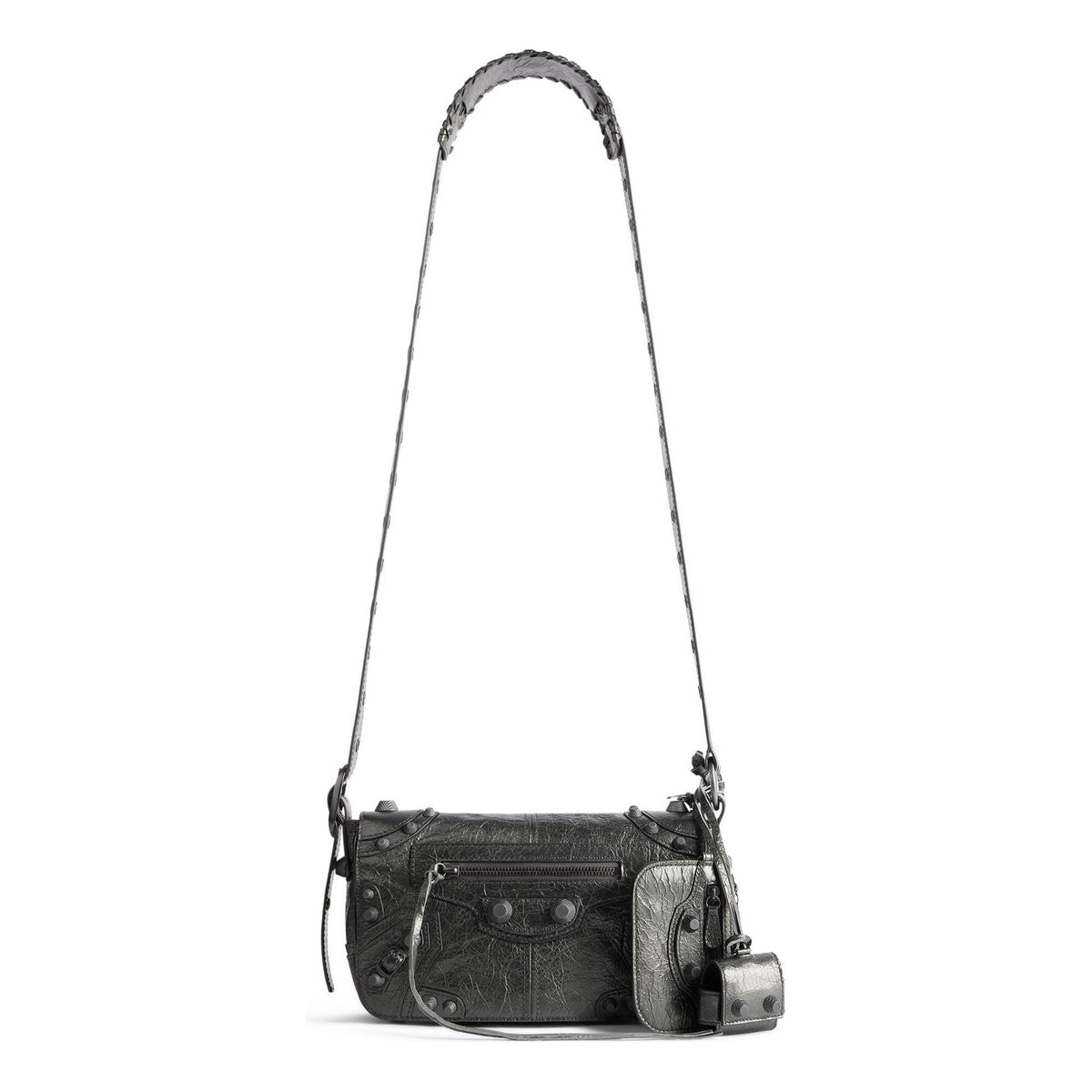 Balenciaga Le Cagole Xs Flap Bag Metallized 'Metalic Grey' 7190822AAWR1314
