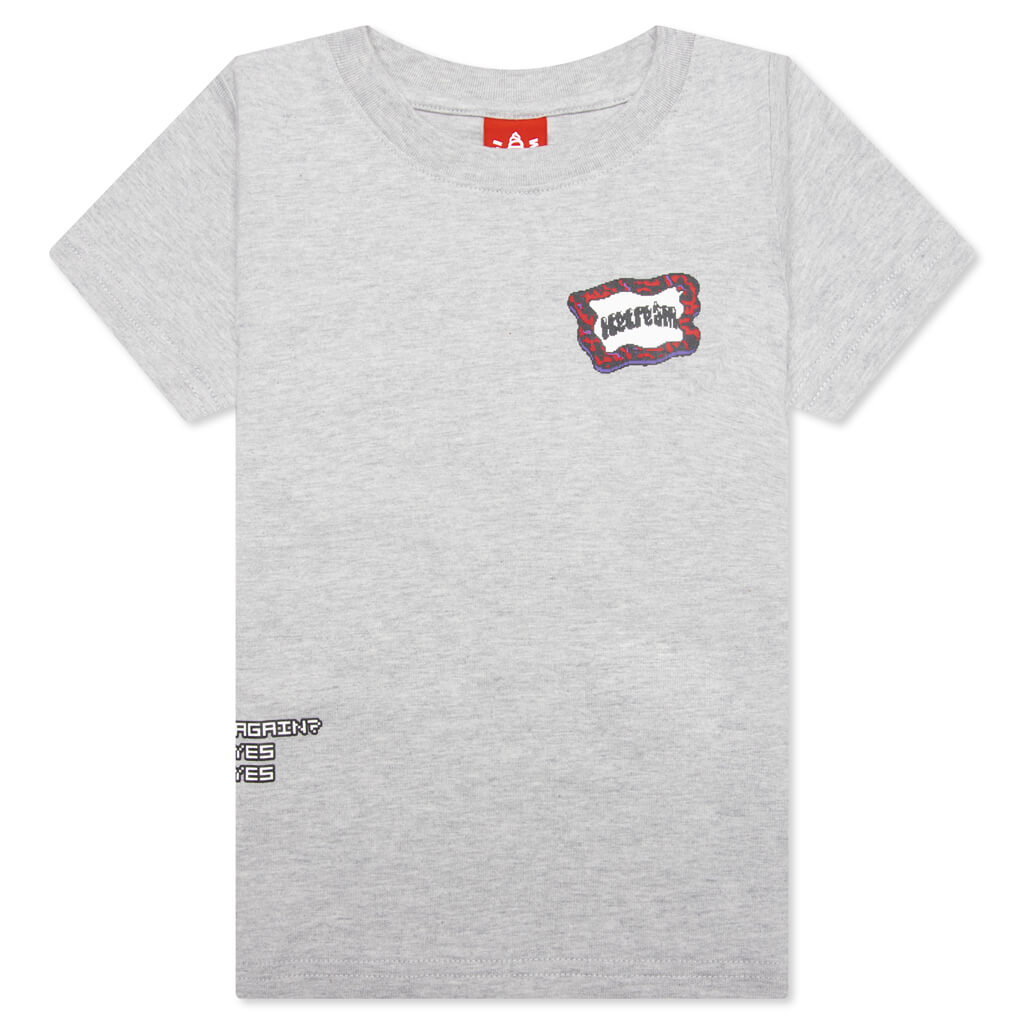Kids Lava Flag S/S Tee - Heather Grey