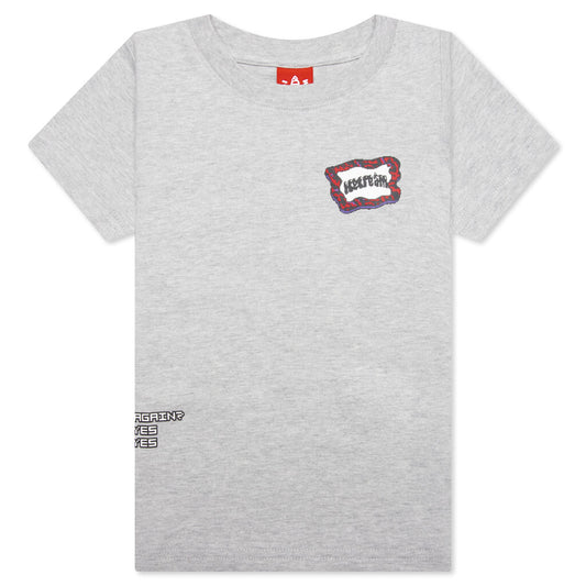 Kids Lava Flag S/S Tee - Heather Grey