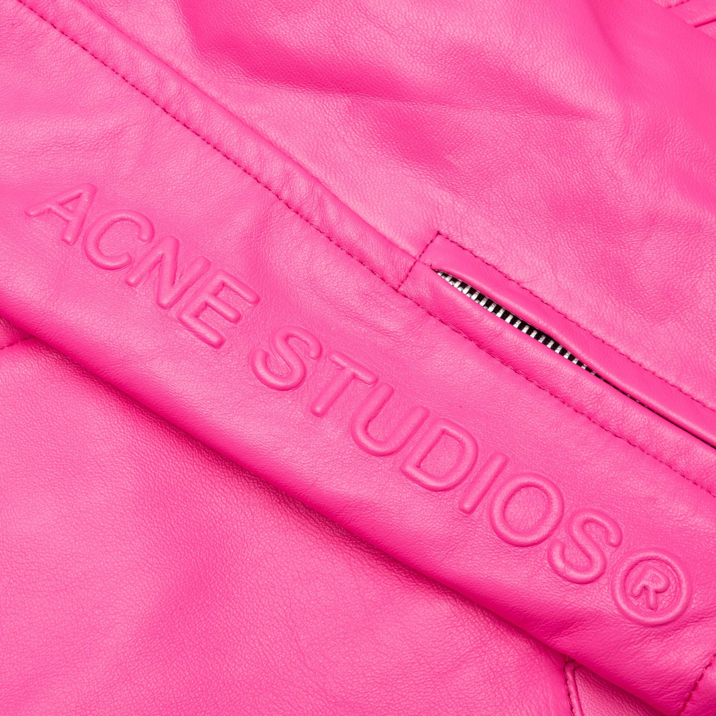 Leather Jacket - Bubble Pink