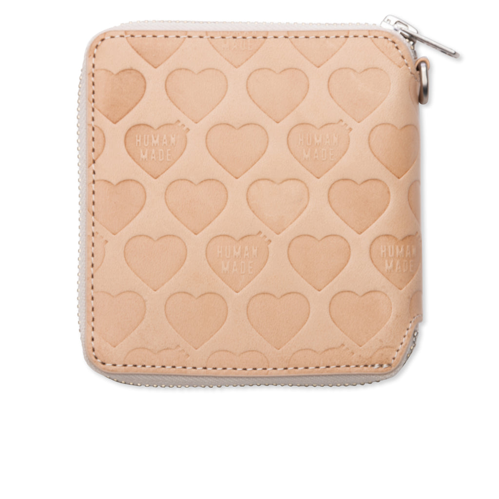 Leather Wallet - Beige