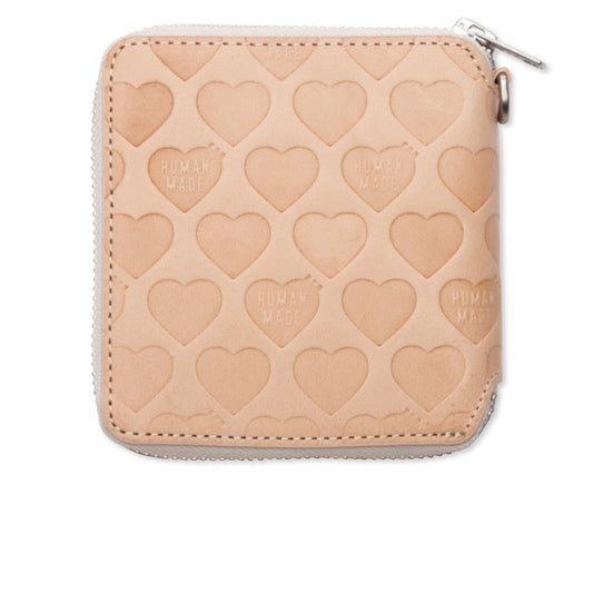 Leather Wallet - Beige