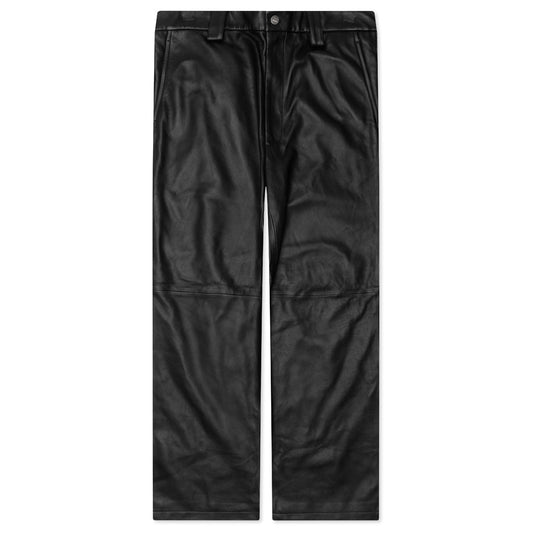 Leather Worker Pant - Black