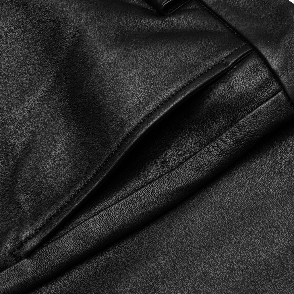Leather Worker Pant - Black