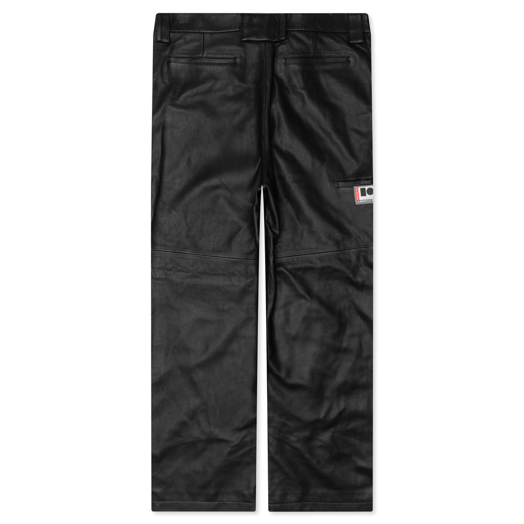 Leather Worker Pant - Black