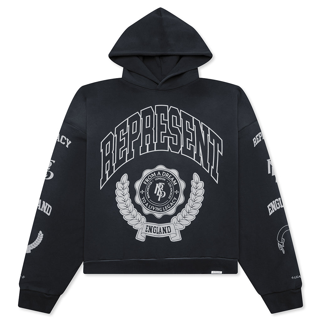 Legacy Crest Hoodie - Stained Black