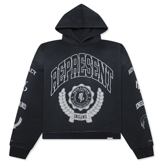Legacy Crest Hoodie - Stained Black