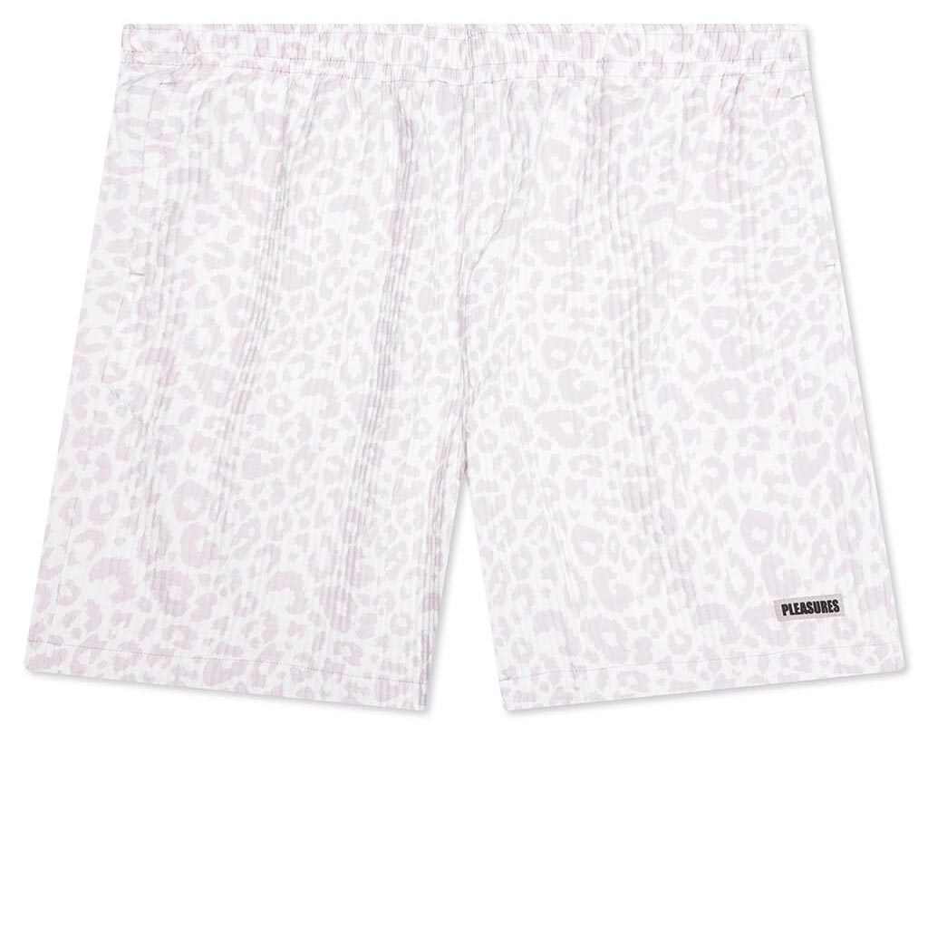 Leopard Active Shorts - Off White