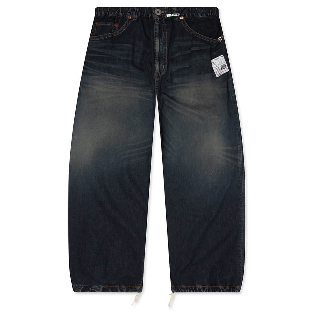 Light Denim Wide Pants- Indigo