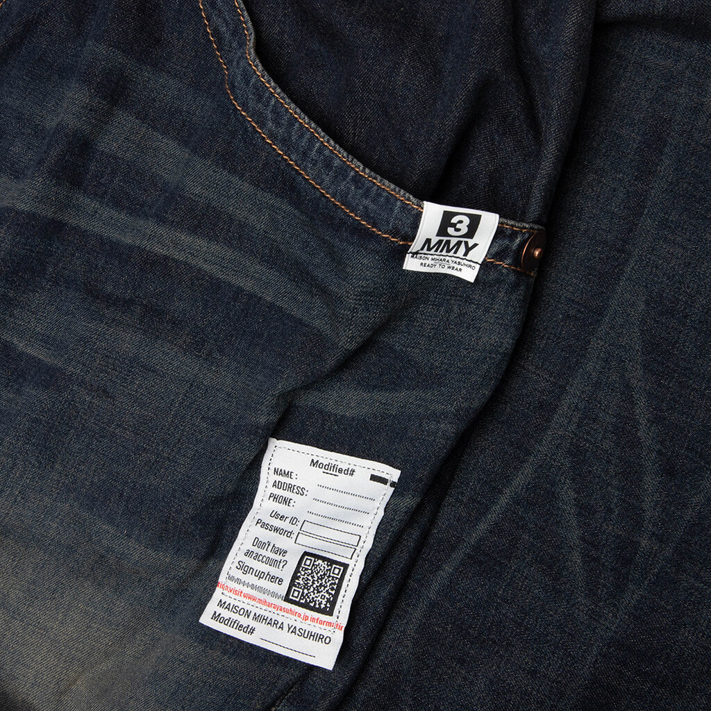 Light Denim Wide Pants- Indigo