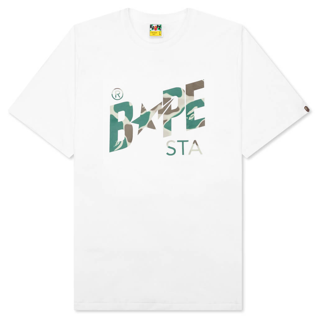 Liquid Camo Bape Sta Logo Tee - White