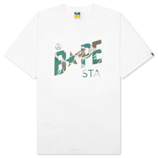 Liquid Camo Bape Sta Logo Tee - White