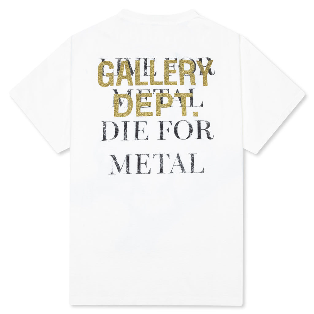Live For Metal Tee - Light Archival White