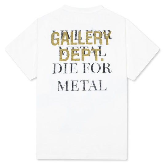 Live For Metal Tee - Light Archival White