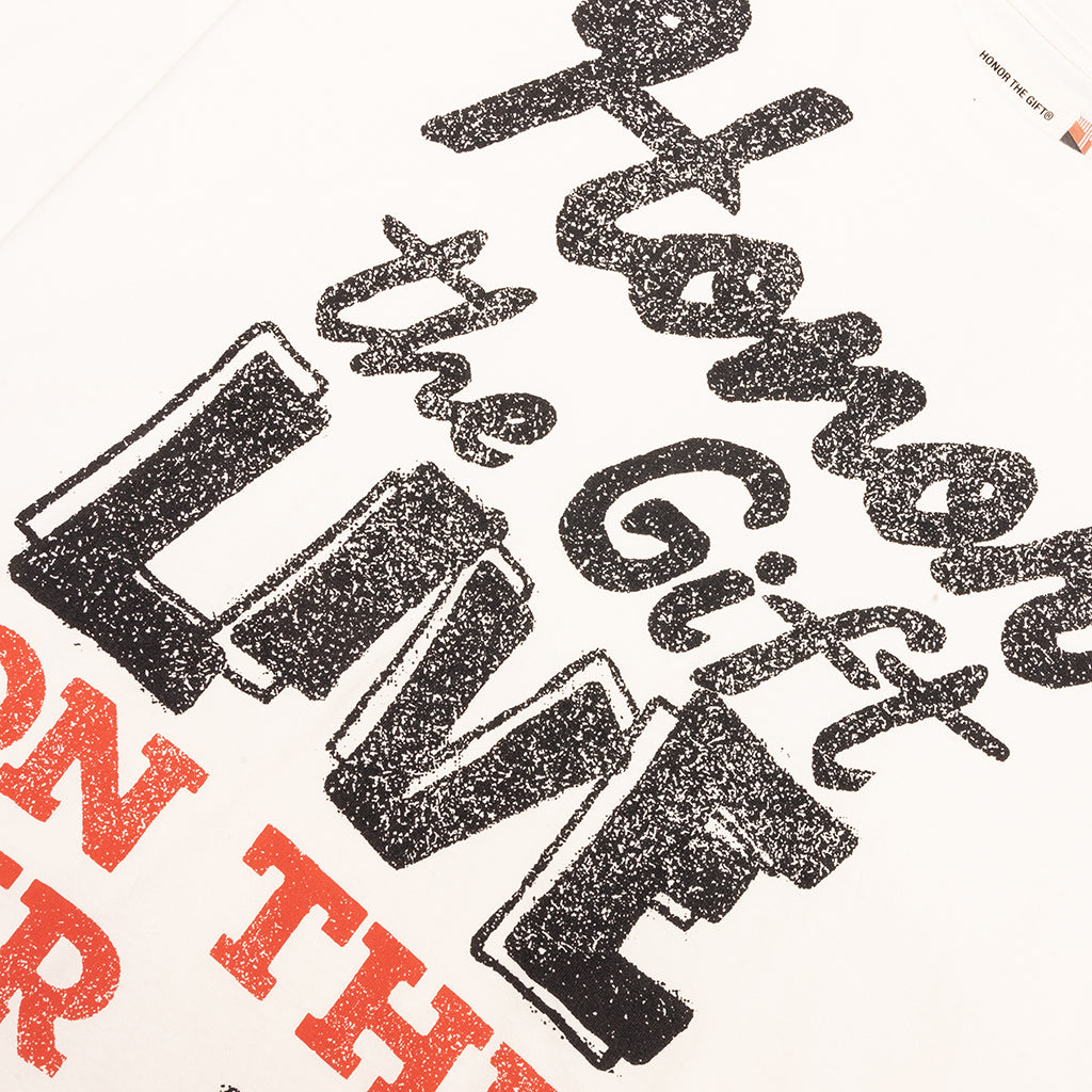 Live On The Air T-Shirt - Bone