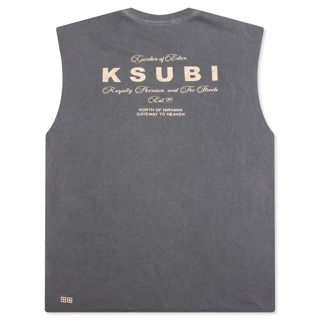 Lock Cut Off Tee - Charcoal